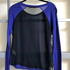 Garage Long Sleeve Purple / Black Casual Shirt